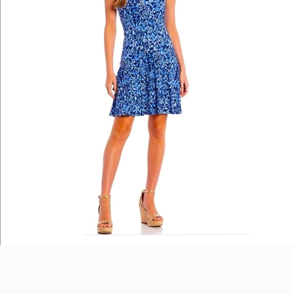 Michael Kors Blue and White  Dress - Picture 9 of 9
